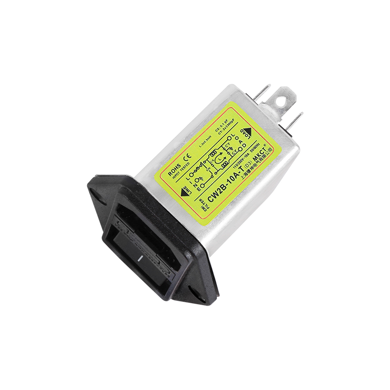 IEC インレット CW2B-1A/3A/6A/10A-T EMI パワー フィルター、オプションのヒューズとスイッチ付き 