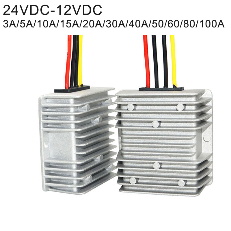 24VDC ～ 12VDC 1.5A ～ 100A 降圧非絶縁 DC-DC 降圧パワーコンバータ