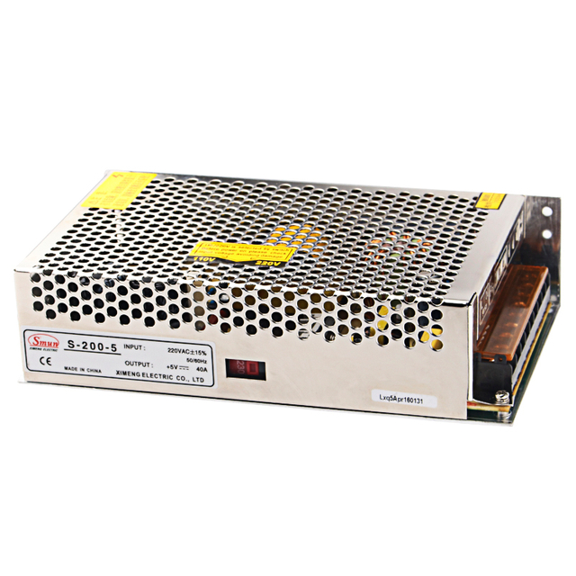 S-200 200W プロフェッショナルスイッチング電源、金属ケース付き