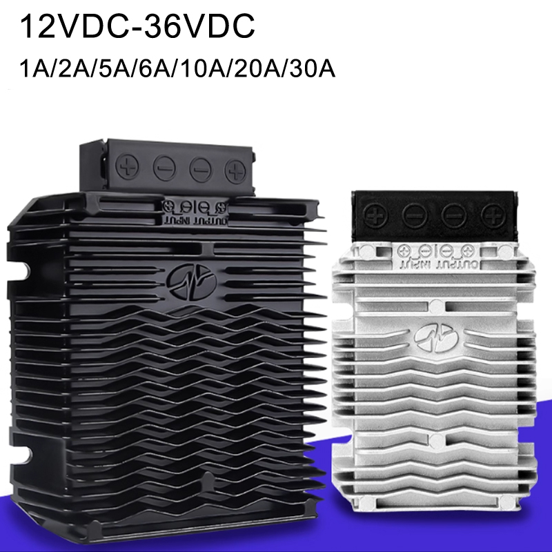 12V ～ 36V 1A ～ 30A IP68 非絶縁 DC-DC カーパワーステップアップコンバータ