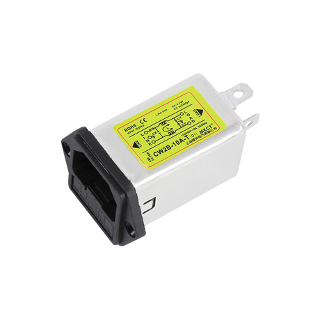 IEC インレット CW2B-1A/3A/6A/10A-T EMI パワー フィルター、オプションのヒューズとスイッチ付き 