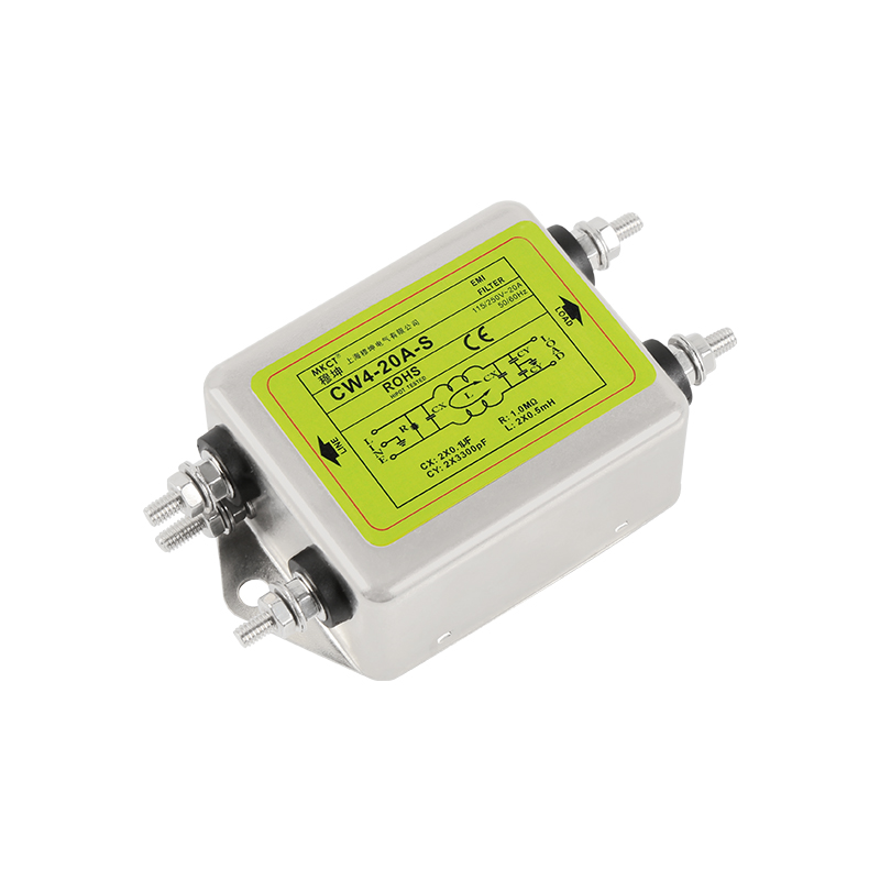 ボルト接続 単相 AC220V EMI除去 CW4-3A/6A/10A/20A/30A/40A-S パワーフィルター