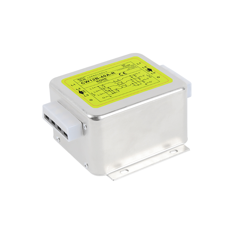 端子台接続 10A/20A/30A 単相および三相 EMI フィルタ