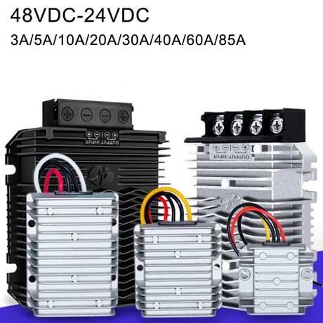 48 V に 24 V 3A に 85A 降圧 DC/DC コンバータ IP68 防水電源ソーラーシステム用