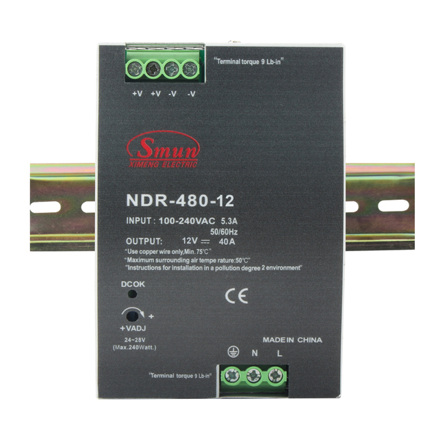 NDR-480 480W DIN レール電源