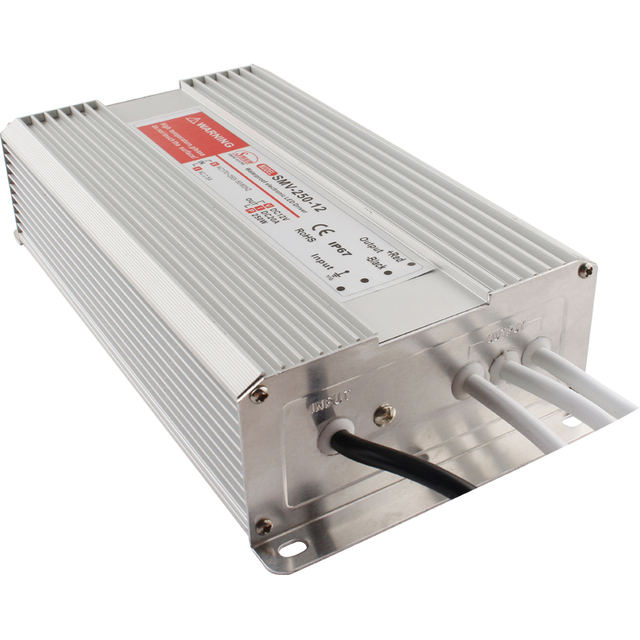 SMV シリーズ 10W ～ 1000W 5V/12V/15V/24V/48V 定電圧単一出力防水 IP67 LED ドライバー