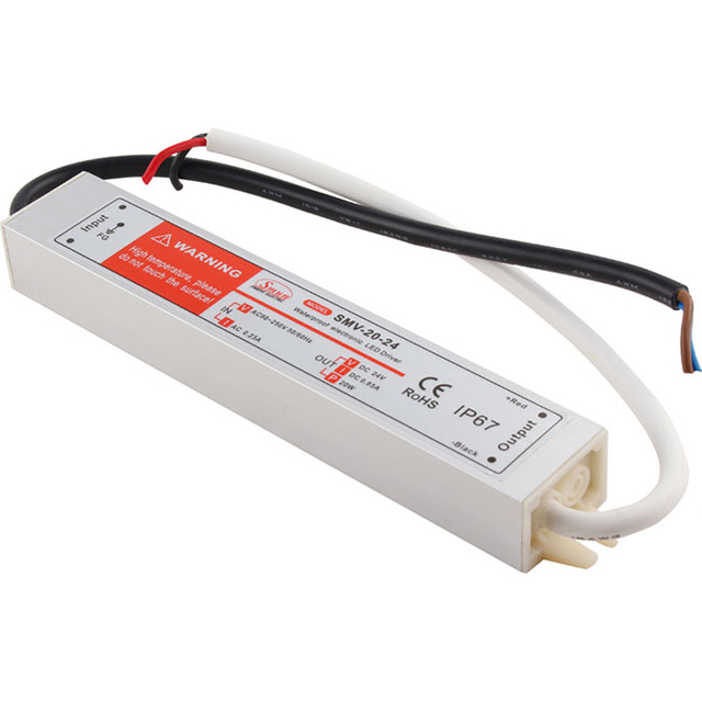 SMV-20 防水定電圧 12V/15V/24V 20W IP67 電源