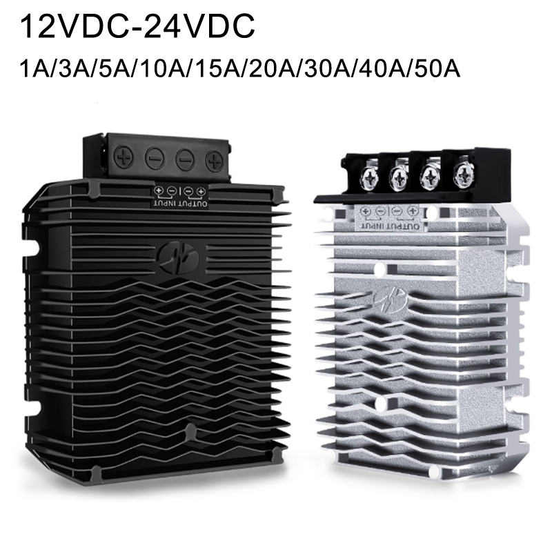 12VDC ～ 24VDC 1-50A 非絶縁 IP68 防水昇圧昇圧 DC-DC コンバータ 