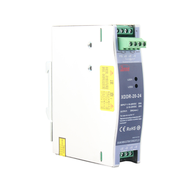 XDDR-20/DRDN-20 12V/24V/48V 20A DINレールタイプ冗長モジュールサポート1+1およびN+1冗長システム