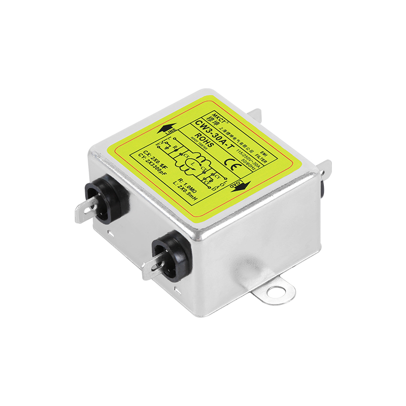 CW3/CW4-3A/6A/10A/20A/30A-T インサート接続 単相汎用 単極または双極パワーフィルタ EMIフィルタ