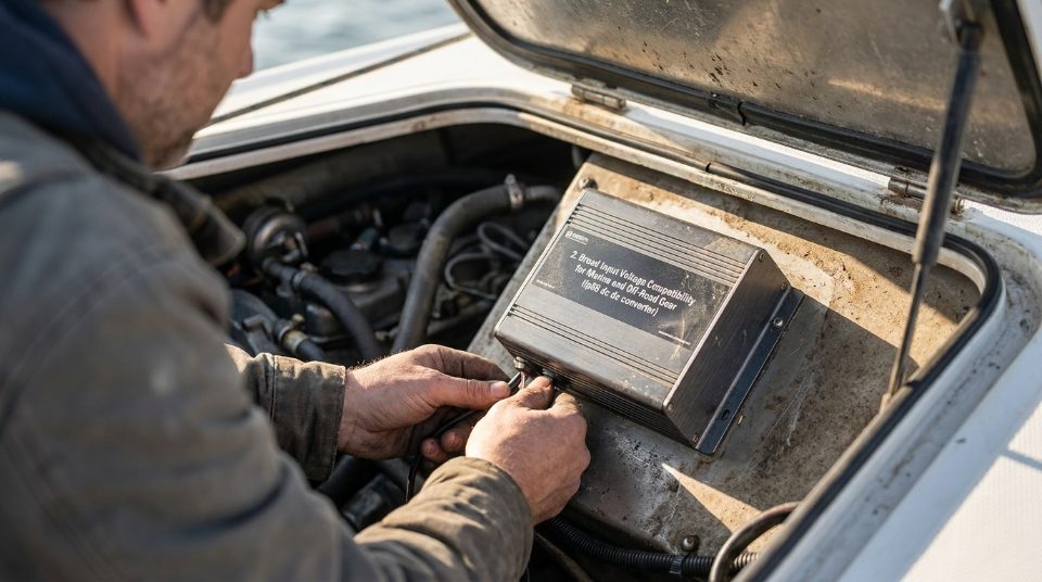 2. マリンおよびオフロードギア向けの幅広い入力電圧互換性